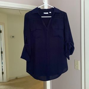 Navy New York and company blouse